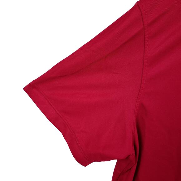 Chick-fil-A Unisex Short Sleeve Polo Shirt XL Red OOBE Team Style Uniform Work - Picture 12 of 13